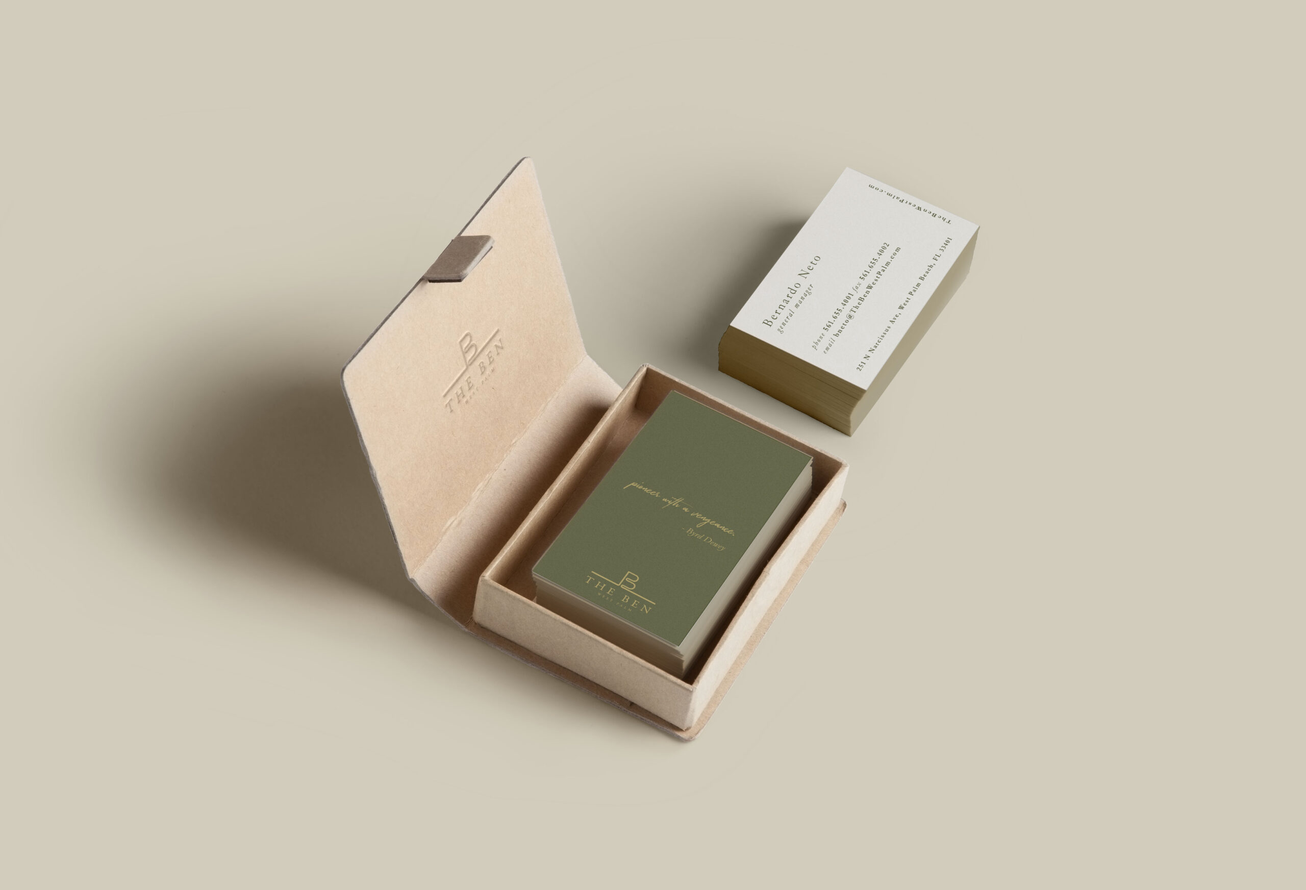 ben hotel brand collateral