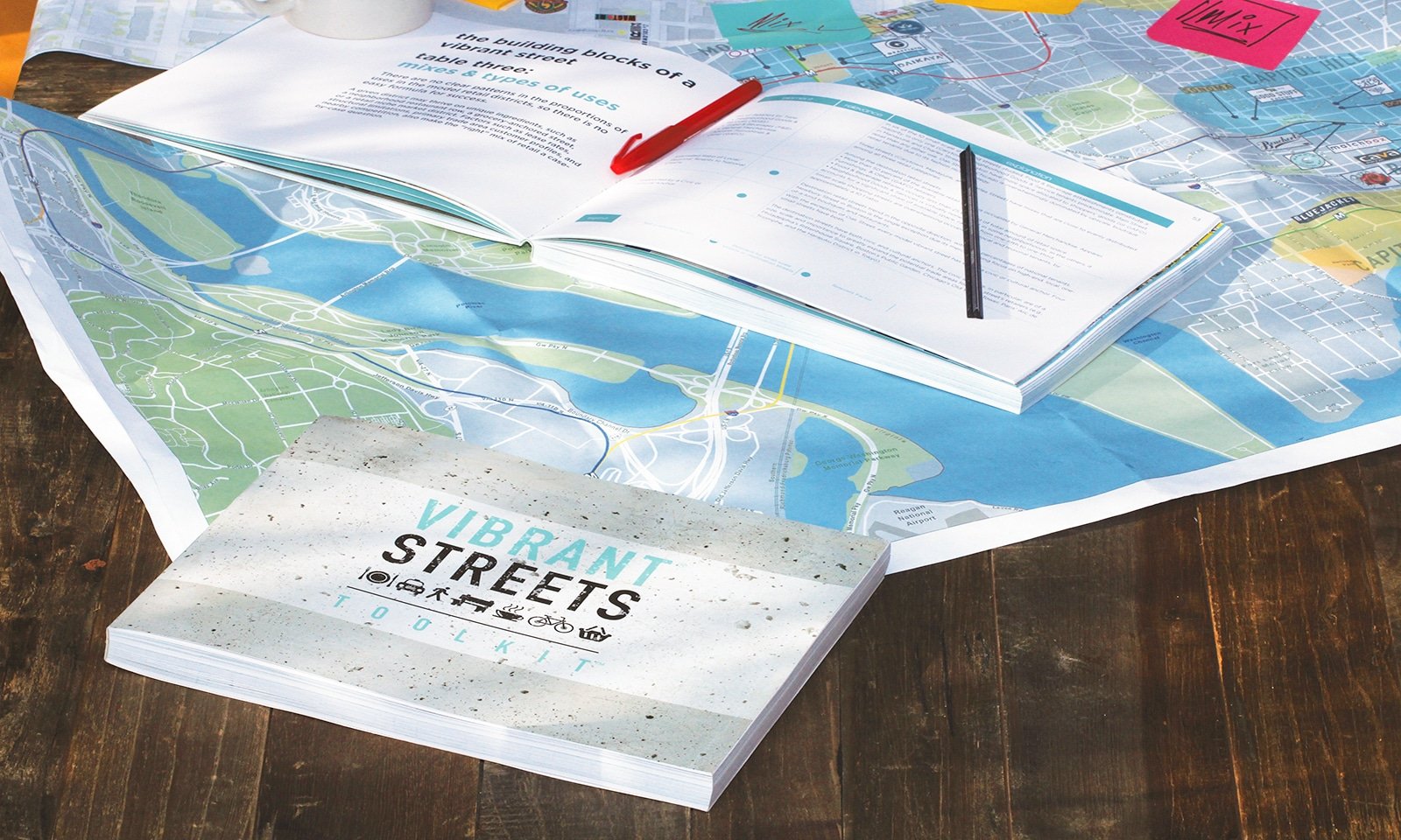 Book view of the Vibrant Streets Toolkit