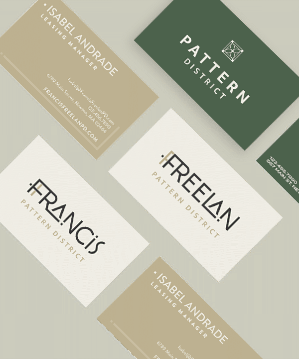 branded apartment business cards