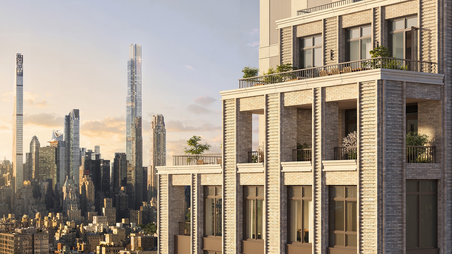 Skyline View of The Langdon, New York - Streetsense Rendering